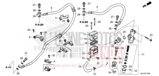 REAR BRAKE MASTER CYLINDER CRF1100AN de 2022